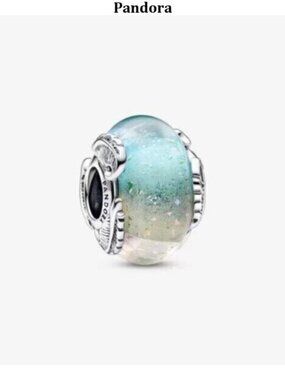 Pandora Multicolour Murano Glass & Curved Feather Charm